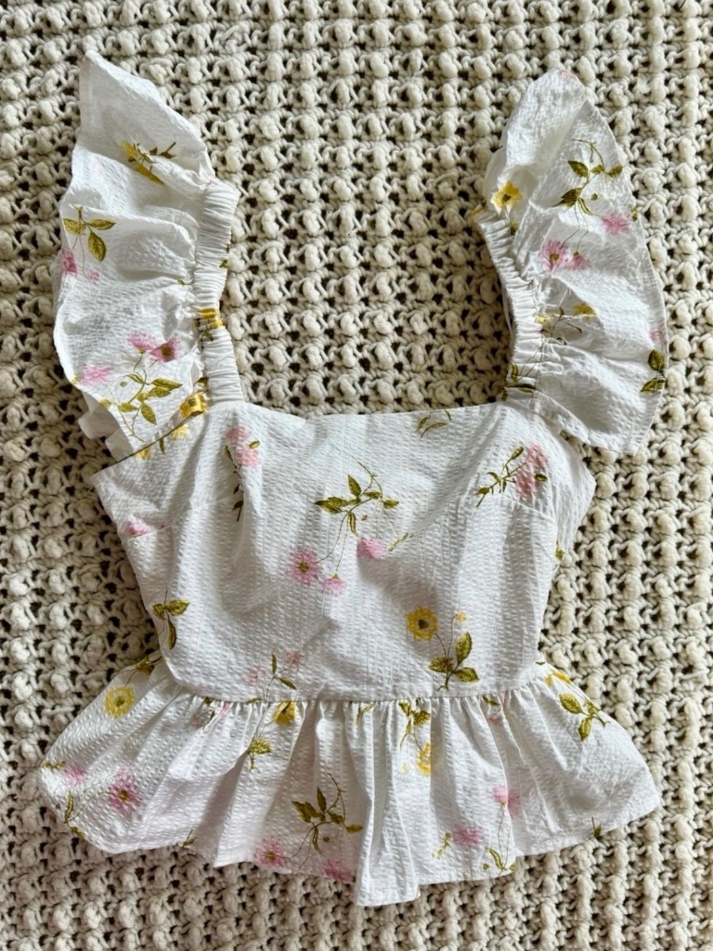 Floral cotton top
